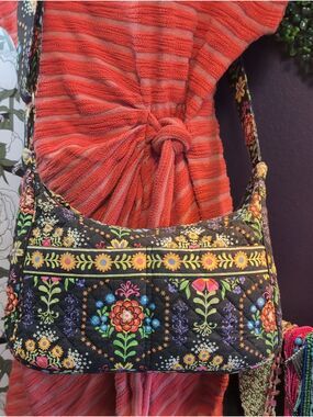 Quilted Star & Flower Mosaic Shoulder Bag - By Stephanie Dawn